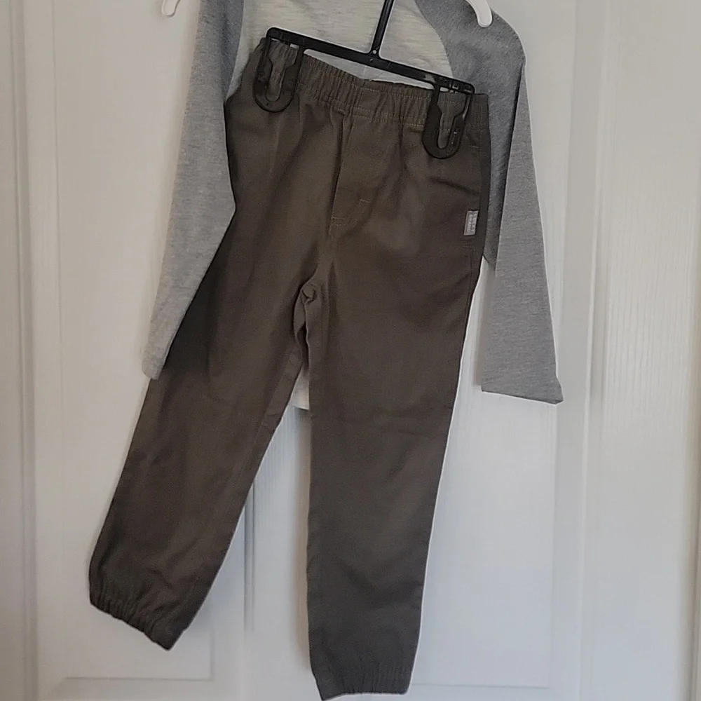 Lucky Brand Kids' Gray and Green Outfit 4T 4 Toddler New